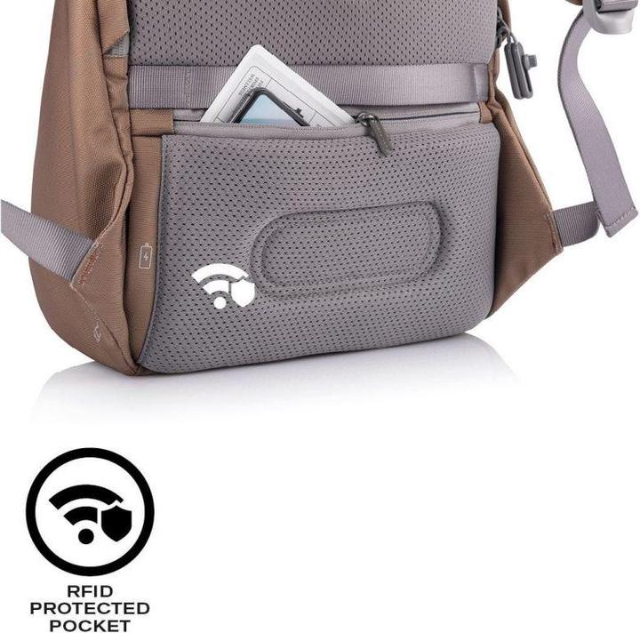 Image du produit XD Design SAC À DOS ANTI-VOL BOBBY SOFT MARRON P/N : P705.796 (16 l)