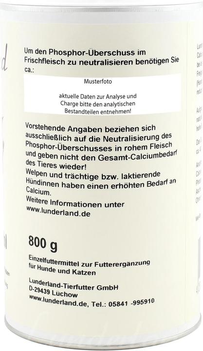 Produktbild Lunderland Bio-Eierschalenpulver Ergänzungsfutter (Adult, 1 Stk., 400 g)