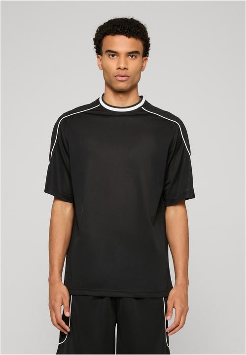 Produktbild Urban Classics Piping Mesh Oversized Tee black L (L)