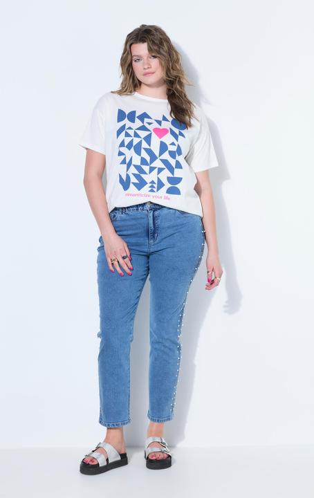 Immagine prodotto Studio Untold Mom jeans con perline e cinque tasche (50)