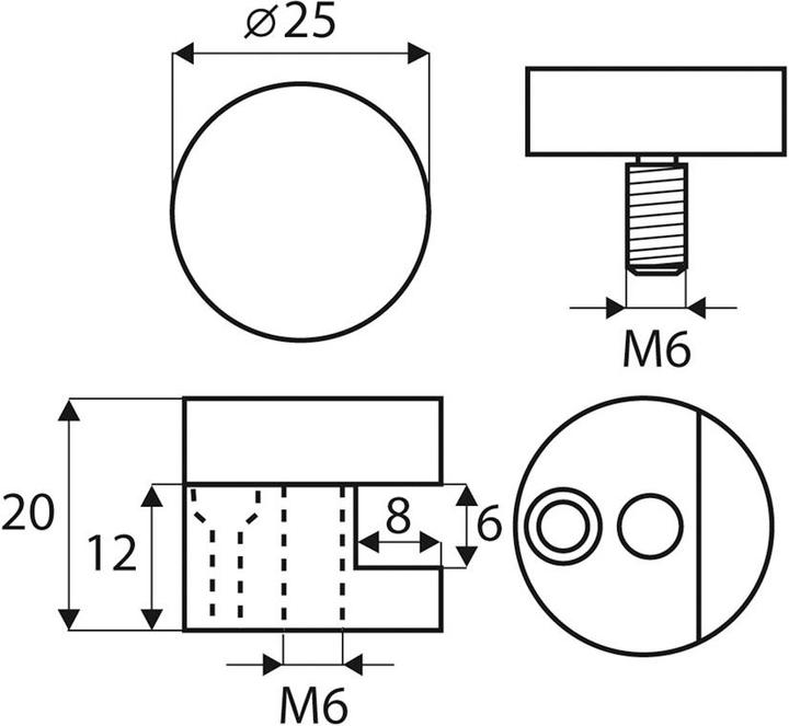 Produktbild OK-Line Spiegelhalter (1 Stk.)