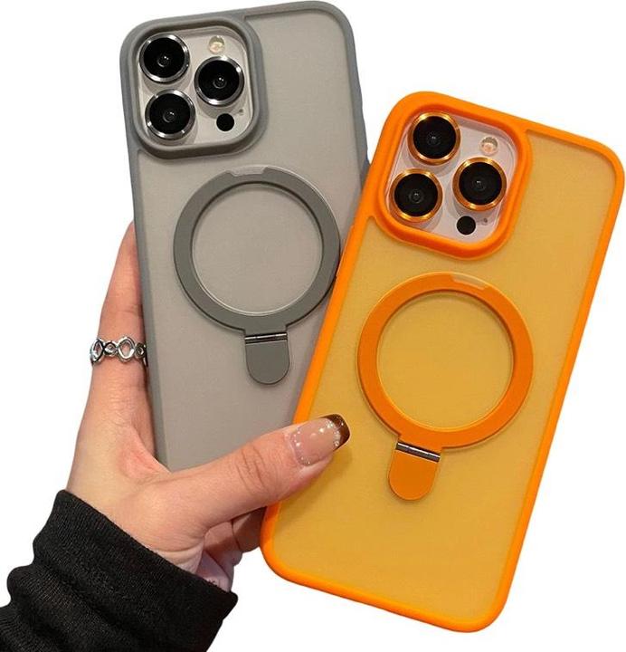 Immagine prodotto RPD Apple iPhone 14 Pro Max - MagSafe Stand Etui mit Kameraschutz, orange, Matt (Apple iPhone 14 Pro Max)