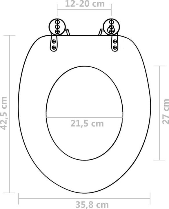 Actual product image vidaXL WC- Sitz