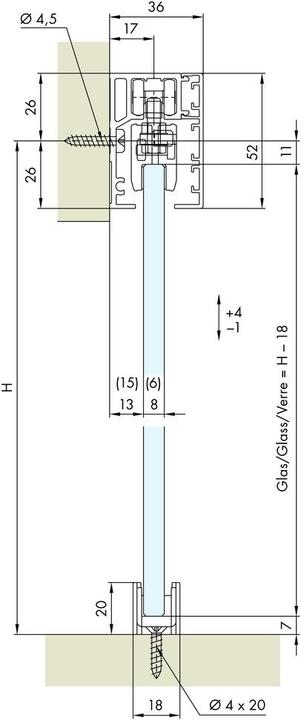 Produktbild HAWA Komplett-Set -PORTA 40 GE