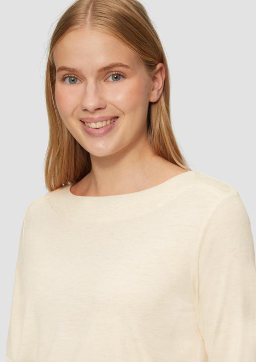 Actual product image S.Oliver T-Shirt Langarm-Shirt mit Metallic-Effekt (40)