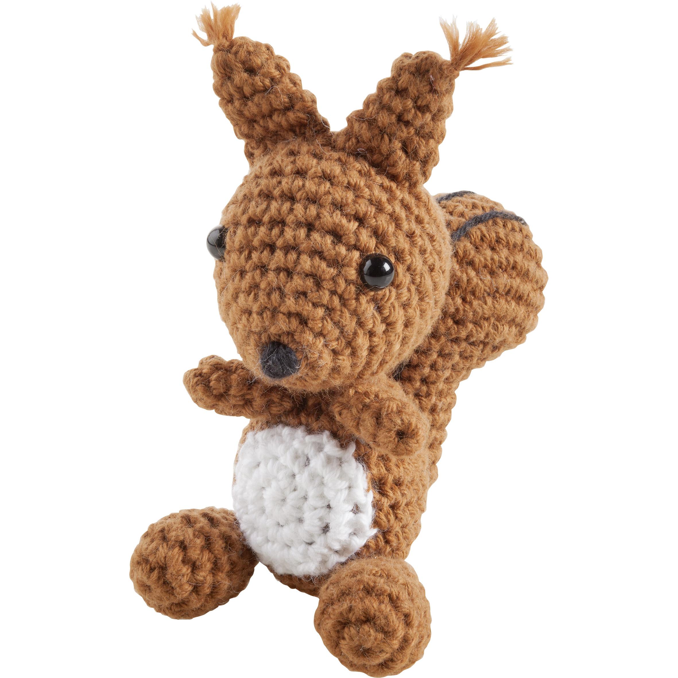 Thumbnail - Folia Mini Häkelset Eichhörnchen, Handarbeitsset, Braun