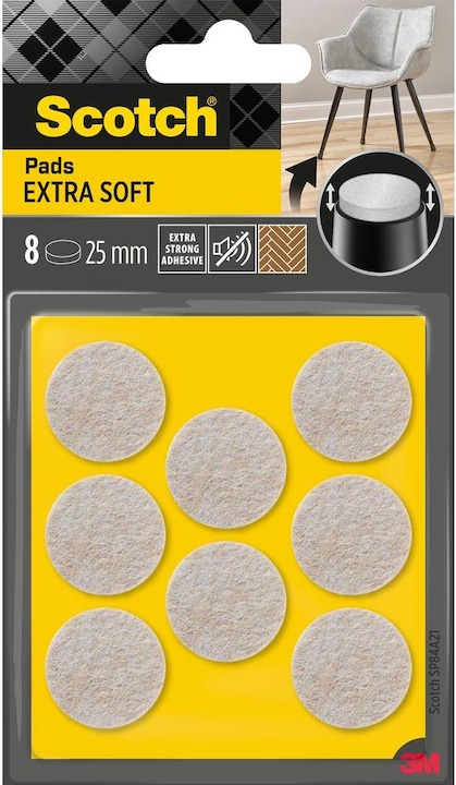 Scotch Extra weiche Filzgleiter (Filzgleiter, 8 Stück)