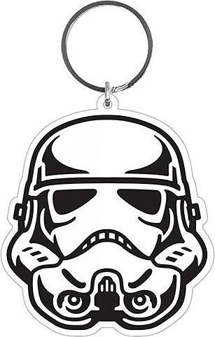 Actual product image Pyramid Star Wars Rubber Keychain Stormtrooper 6 cm