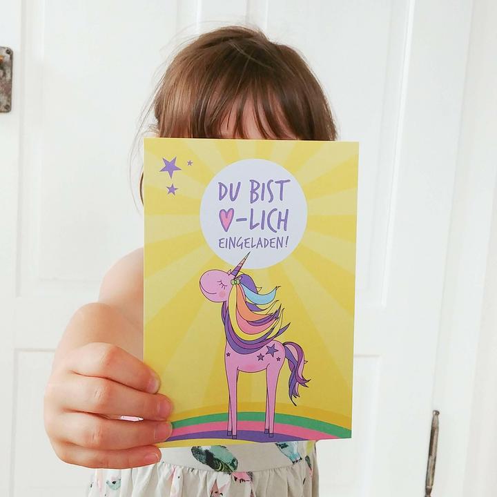 Immagine prodotto Biglietti d'invito di compleanno unicorno (12 pz.)