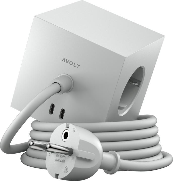 Produktbild Avolt Quadrat 1 (5x, CEE 7/3, USB-C, 1.80 m)