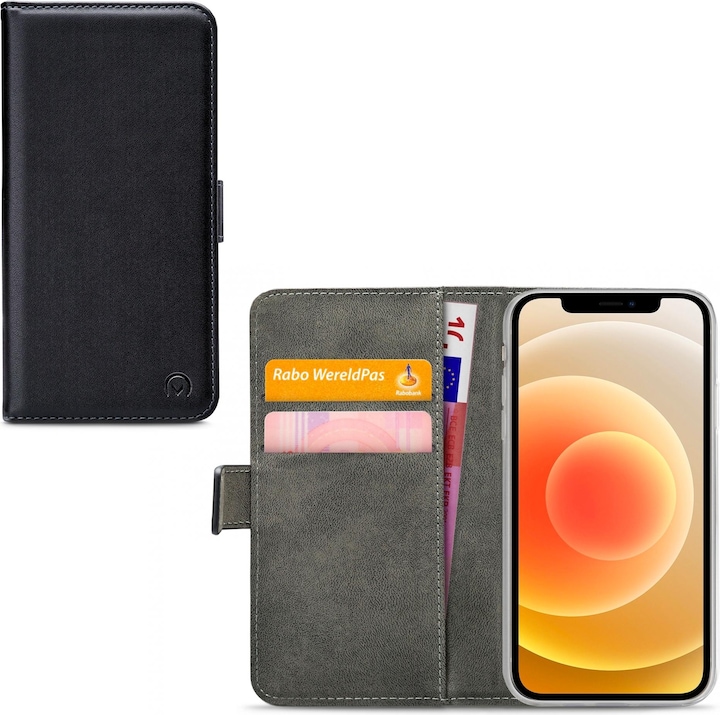 Actual product image Mobilize Classic Gelly Wallet Book Case Apple iPhone 12/12 Pro Black (Apple iPhone 12, Apple iPhone 12 Pro)
