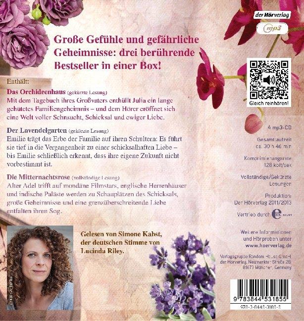 Produktbild Die grosse Box: Das Orchideenhaus - Der Lavendelgarten - Die Mitternachtsrose (Lucinda Riley, Deutsch)