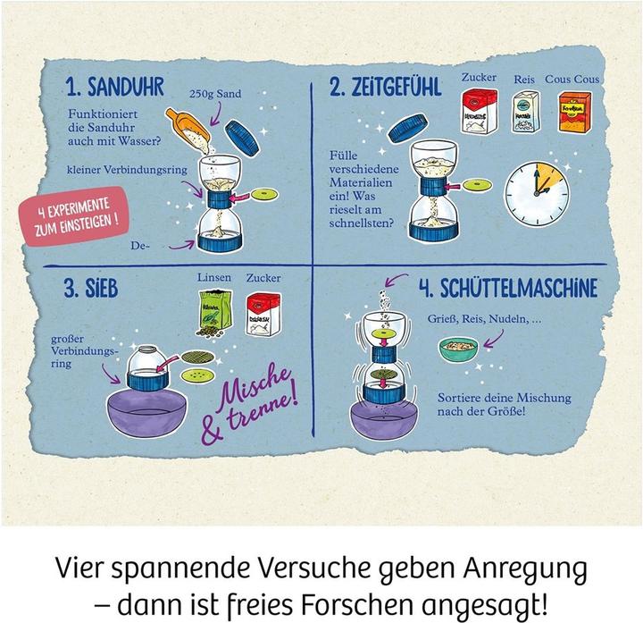 Image du produit Kosmos Boîte à expériences Apprendre, rechercher, découvrir : horloge à tamis