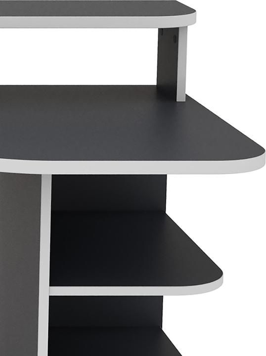 Produktbild Homexperts FLYNN Schreibtisch Breite 160 cm, anthrazit mit weisser Kante