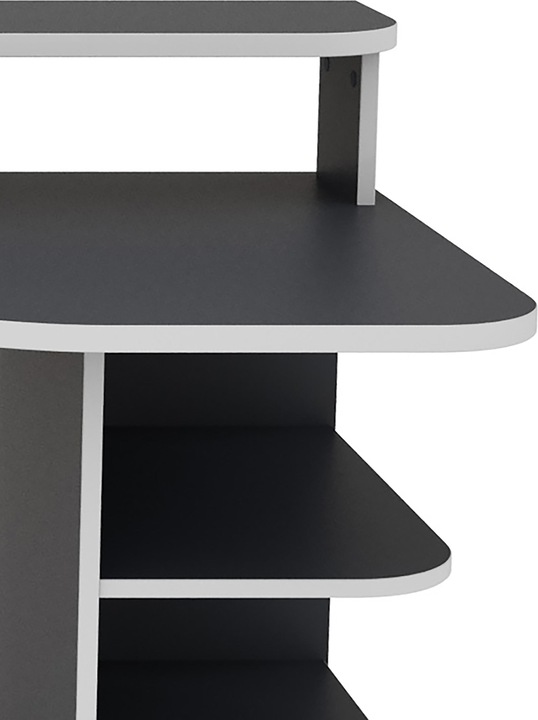Produktbild Homexperts FLYNN Schreibtisch Breite 160 cm, anthrazit mit weisser Kante
