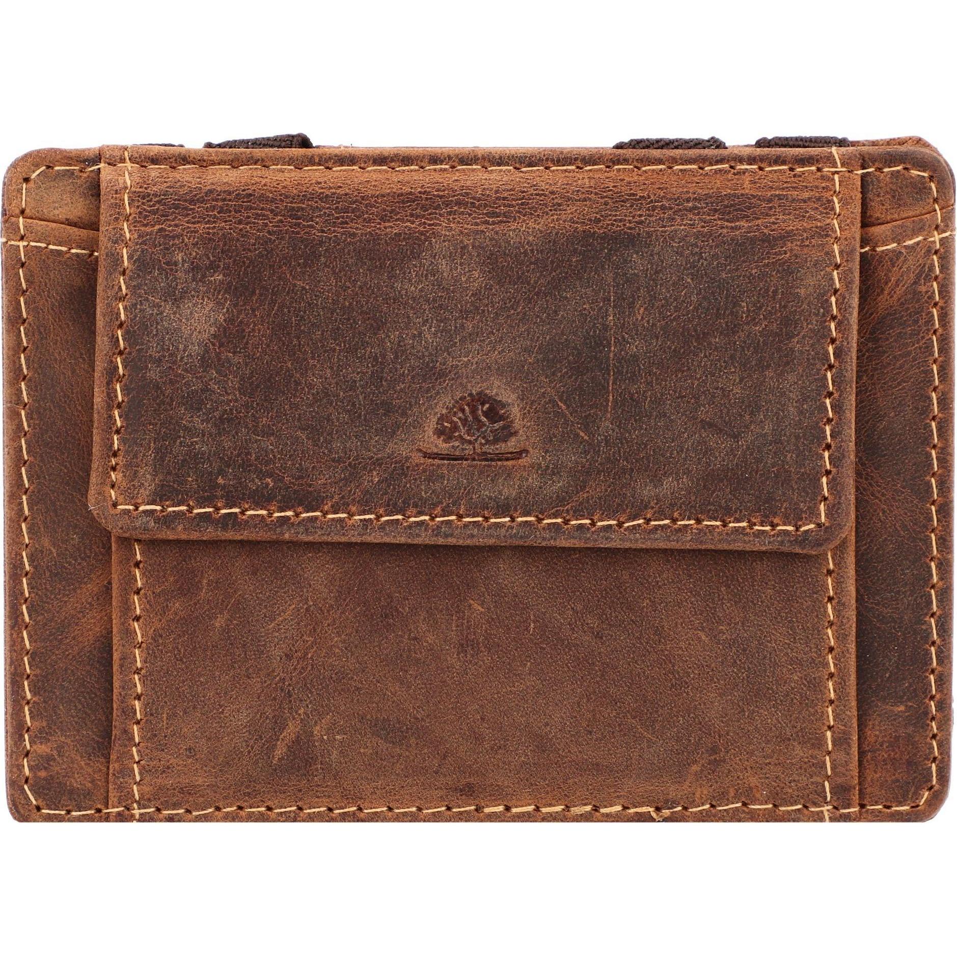 Greenburry, Herren, Portemonnaie, Vintage Magic Geldbörse RFID Leder 10 cm, Braun