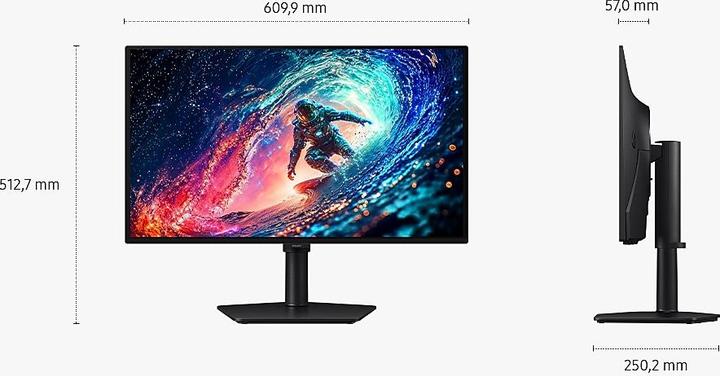 Actual product image Samsung Odyssey OLED G6 – G61SH (2560 x 1440 pixels, 27")