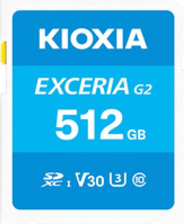 Actual product image Kioxia Exceria G2 SD Card 512GB (512 GB, microSDXC, U3, UHS-I)