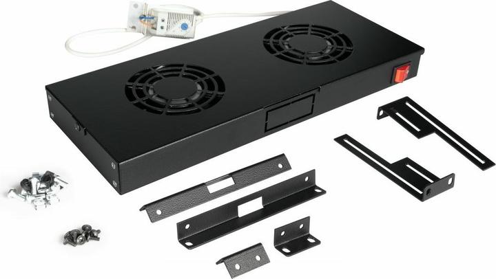 equip Fan module for server enclosures, 4x fans RAL9005