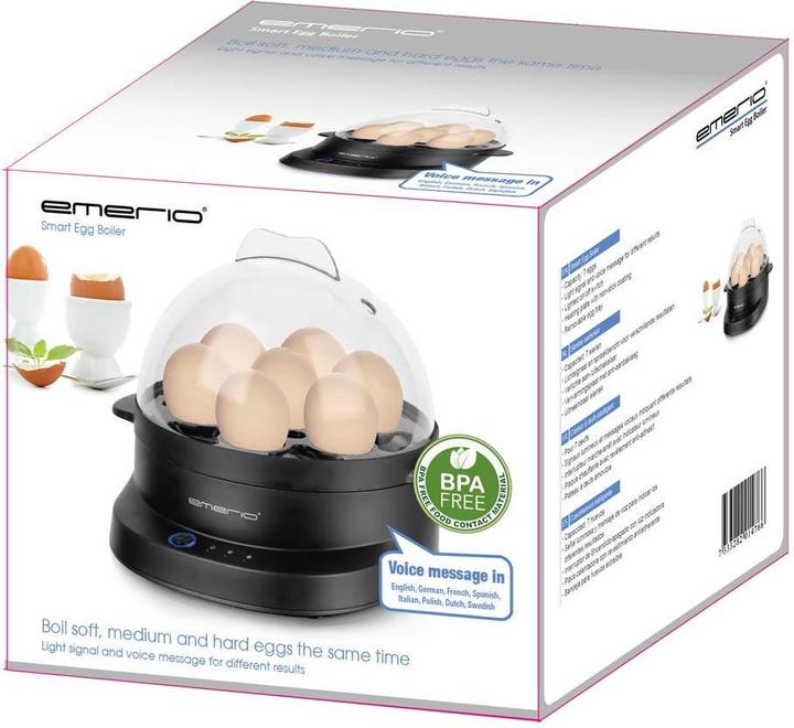 Productafbeelding Emerio EB-131811.1 Eierkoker BPA-vrij Zwart