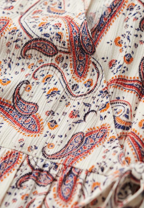Image du produit Superdry Robe portefeuille courte imprimée à manches courtes (12XL)