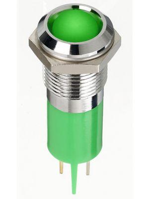 Produktbild RS PRO 14mm prom hyper bright LED, green 12Vdc
