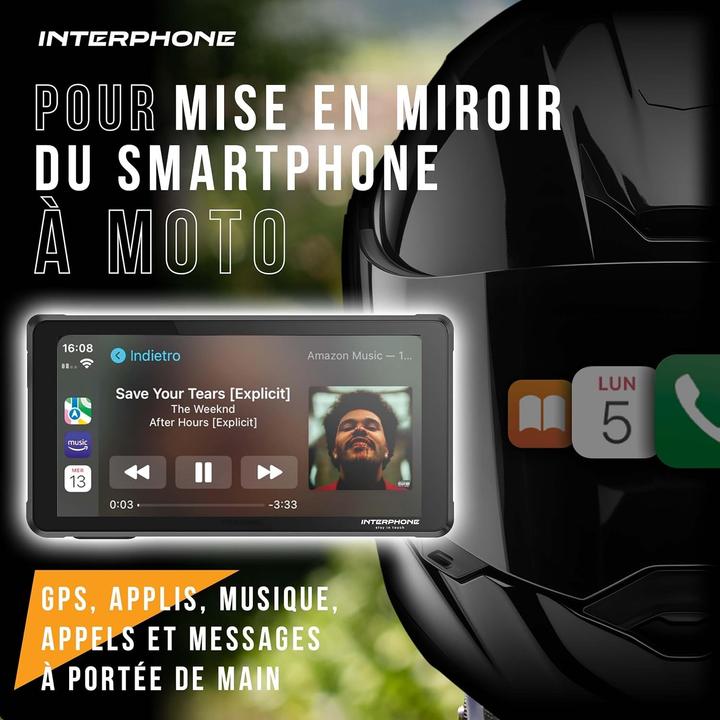 Actual product image Interphone Moto Display Ridesync (5.50")