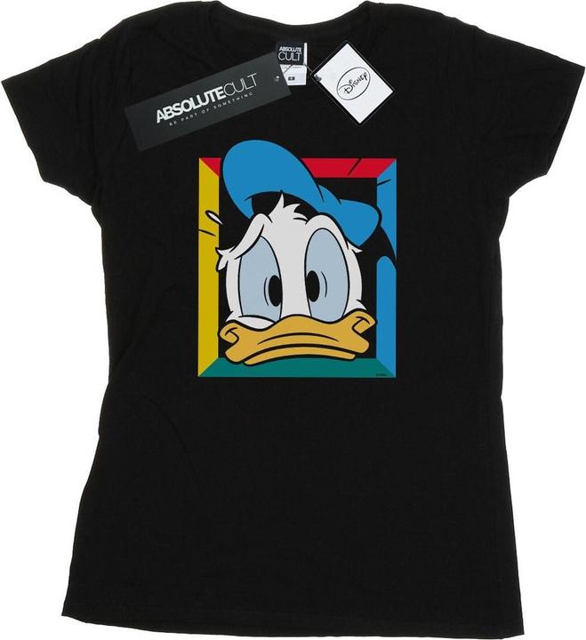 Actual product image Disney Womens/Ladies Donald Duck Panicked Cotton T-Shirt (XXL)