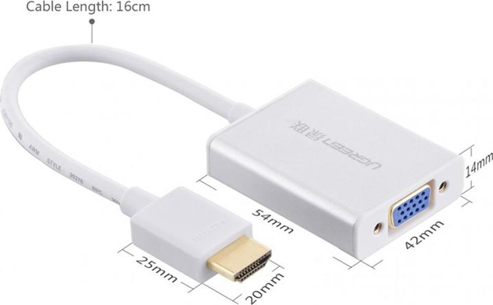 Produktbild Ugreen HDMI auf VGA Adapter Konverter mit Audio (HDMI)