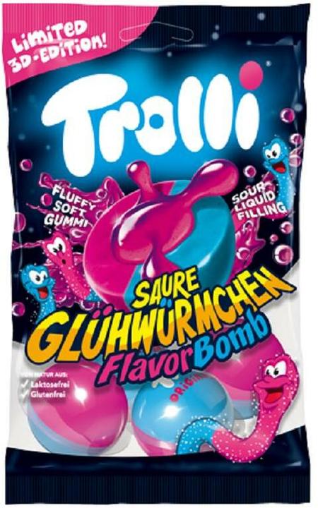 Immagine prodotto Trolli Flavorbomb Saure Glühwürmchen (1 pz., 75 g)