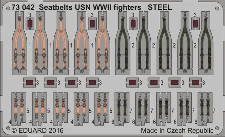 Produktbild Eduard Seatbelts USN WWII fighters STEEL