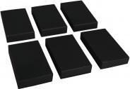 Image du produit Rayher Boîtes d'allumettes, grandes, noires, 6 pièces