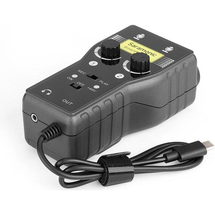 Saramonic SmartRig+ UC (Interruttore audio), Adattatore audio, Nero