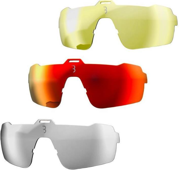 Produktbild BBB Commander BSG-61 Sportbrille (rot-metallic-glanz, Gelb)