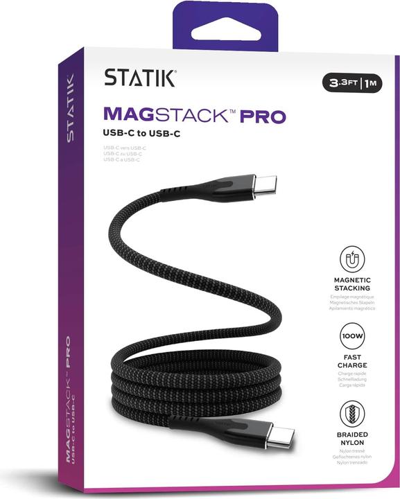 Image du produit Statik MagStack USB C - USB C (1 m, USB 2.0, 100 W)
