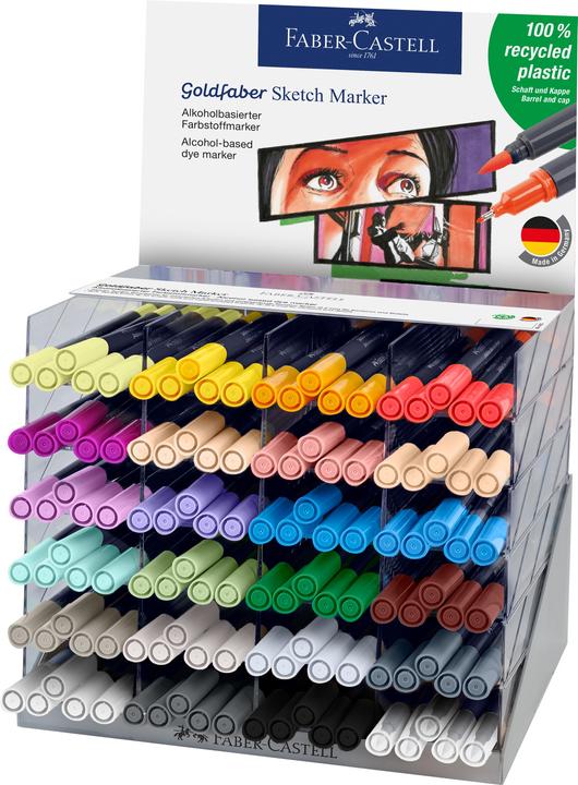 Produktbild Faber-Castell Faber Castell Sketch Marker Gofa PoS Display 120x (Mehrfarbig, 355 mm, 120 x)