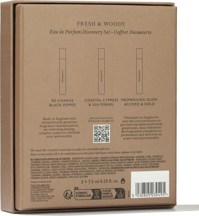 Actual product image Molton Brown Woody & Aromatic Eau de Parfum Discovery Set (Perfume set)