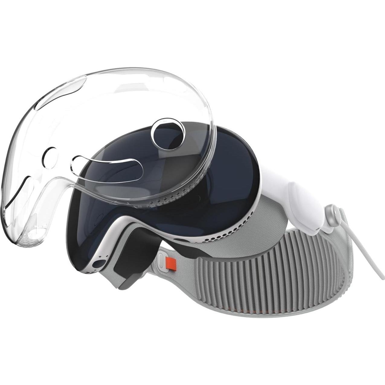 Screenguard Apple Vision Pro transparentes TPU Schutz Case, Zubehör VR + AR, Transparent