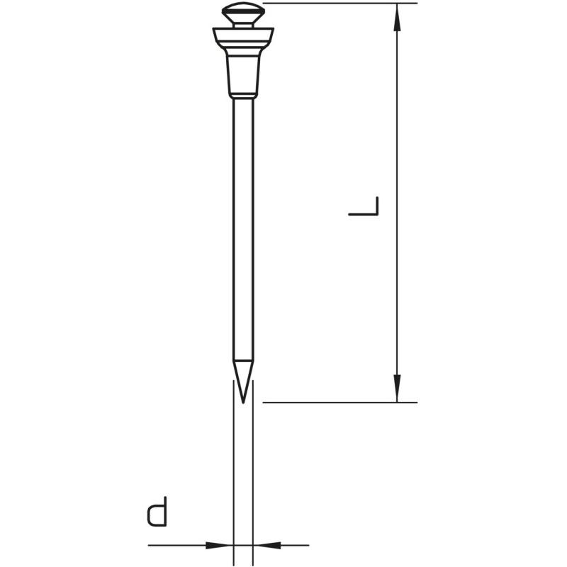 Thumbnail - OBO Bettermann, Nägel, Siko-Nadel (1 Stück, 40 mm)