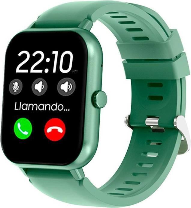 Actual product image Cool Forest Smartwatch Made of Silicone - Green, Calls, Health, Sports (36 mm)