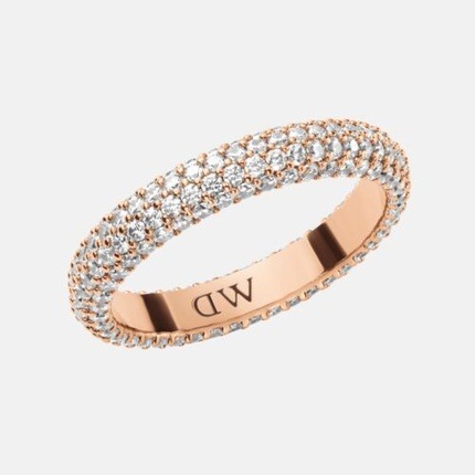 Produktbild Daniel Wellington Shimmering Bronze Ring with PavÃ© Crystals DW0040062 - Circuit: 56 mm (56)