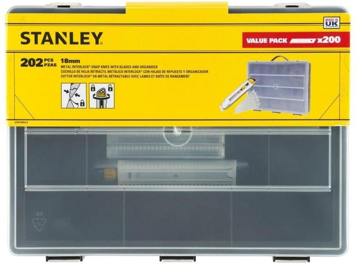 Image du produit Stanley Cutter Interlock 18mm + 200 lames + organiseur (Cutters)