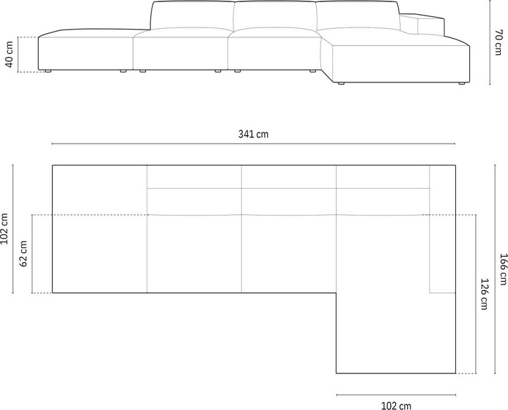 Actual product image Micadoni Jodie (Corner sofa)