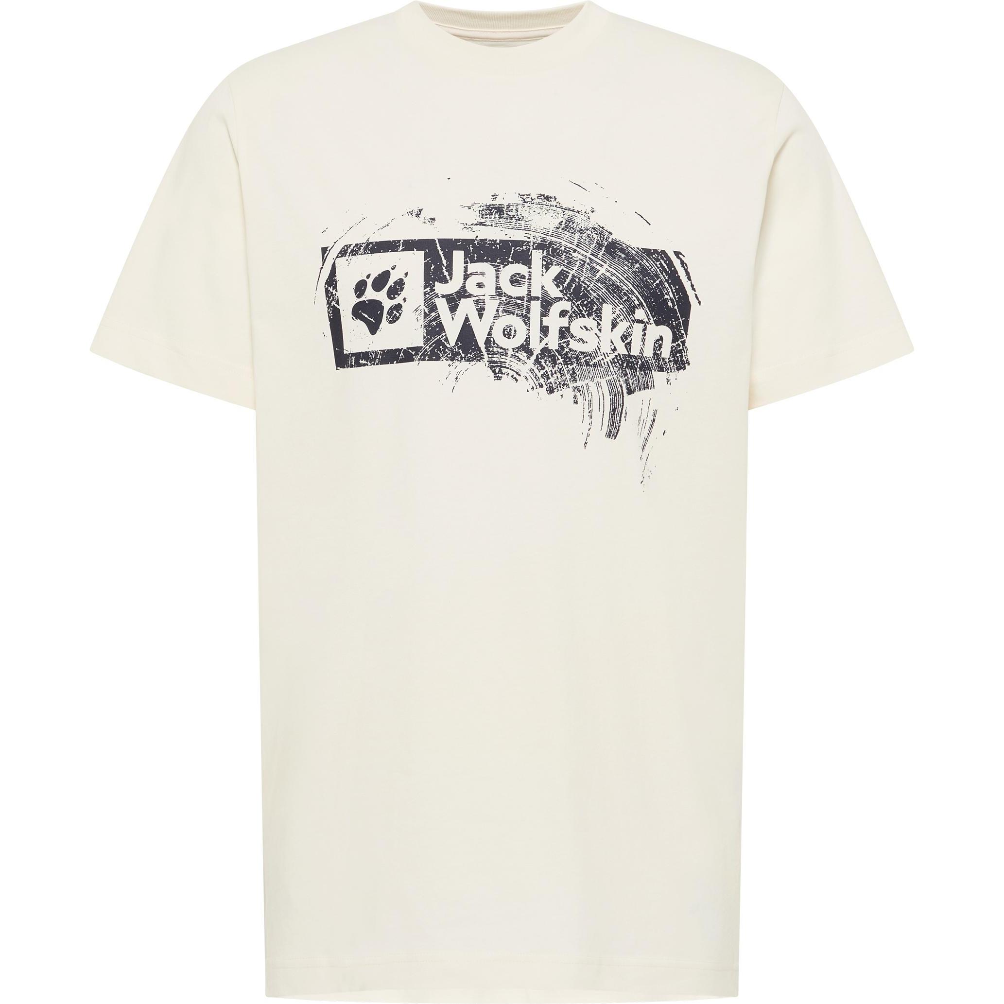 Jack Wolfskin, Herren, Sportshirt, Brand T M (L), Weiss, L