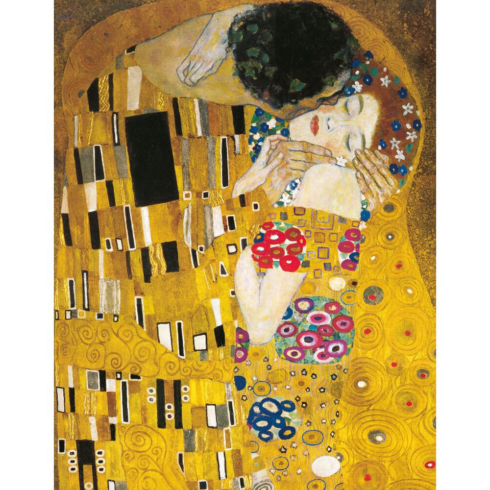 Tushita, Heft + Block, Gustav Klimt - The Kiss (Liniert, Harter Einband)