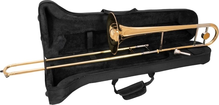Actual product image Dimavery TT-300 Bb tenor trombone, gold (Trombone, B flat major)