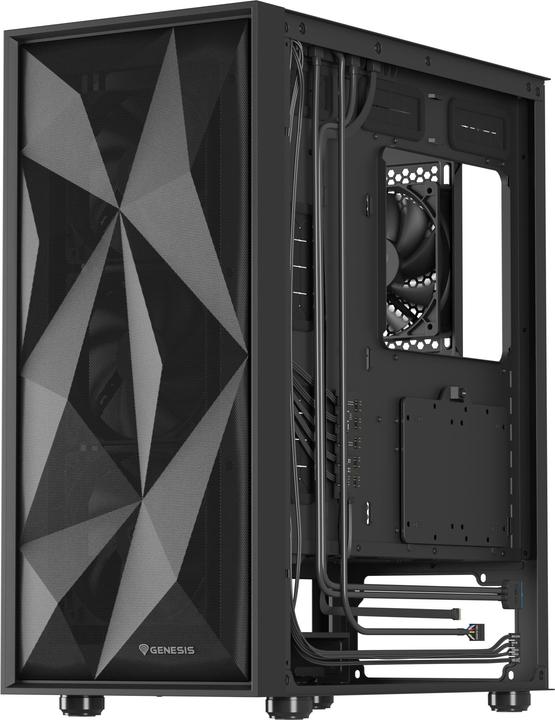 Produktbild Genesis Obudowa Diaxid 605F czarna (NPC-2046) (ATX, mATX, Mini-ITX)