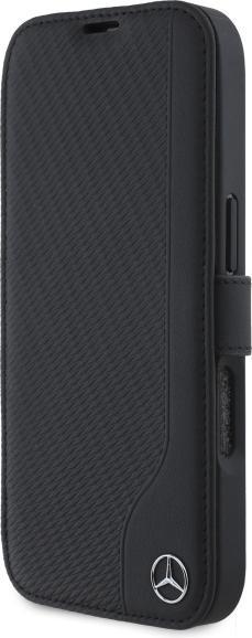 Produktbild Mercedes MEBKP16L23RBGVK iPhone 16 Pro 6.3" czarny/black Leather Wood Imitation (Apple iPhone 16 Pro)