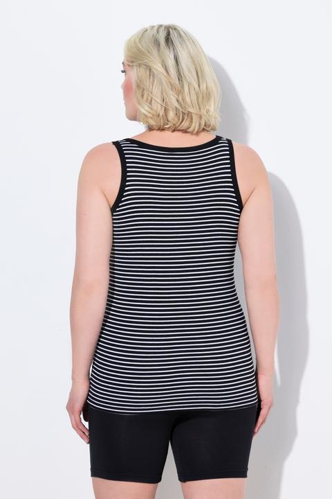 Produktbild Ulla Popken BH-Top, Streifen, Rundhals, ärmellos, eingearbeiteter BH (58)