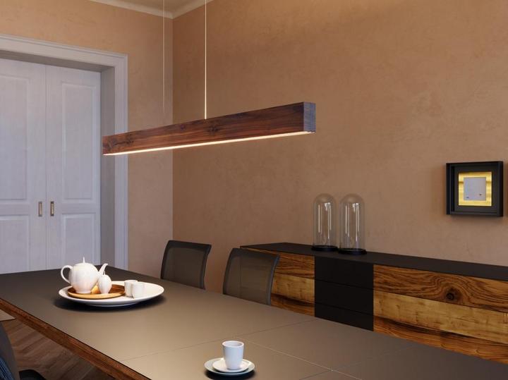 Produktbild kln.swiss Holz Pendelleuchte Fossa - Nussbaum (4280 lm)